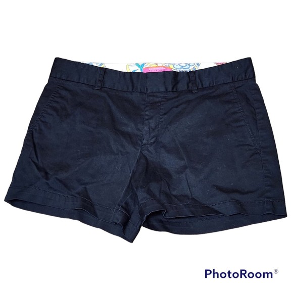 Banana Republic x Trina Turk Summer 2012 Sateen Black Shorts Size 8 - Picture 2 of 5